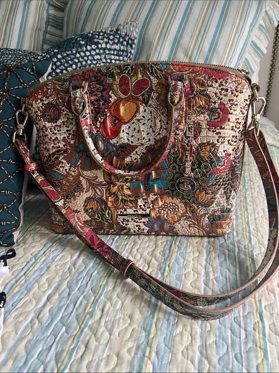 Brahmin Handbags - Brahmin Duxbury Satchel Leather Tote Bag - Patterned Women's Handbag